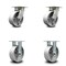 Service Caster 6 Inch Kingpinless Semi Steel Wheel Swivel Caster Swivel 2 Rigid SCC, 2PK SCC-KP30S620-SSR-2-R-2 - alternate 1
